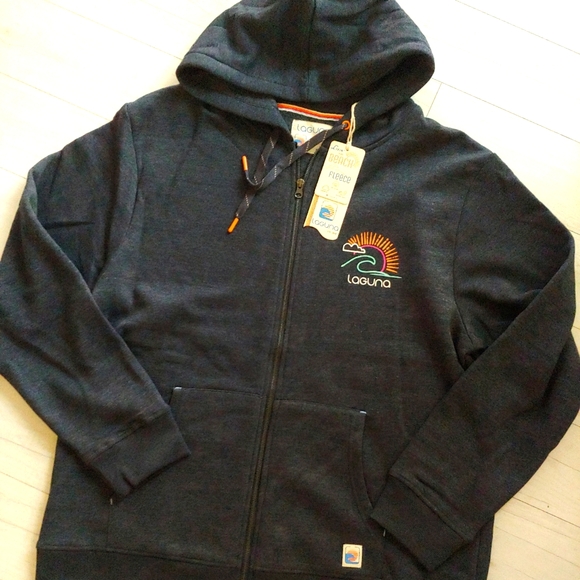 Laguna NEW mens Beach Fleece Full Zip Jacket - Picture 3 of 10